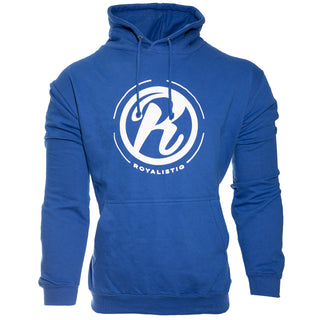 Blauwe hoodie (round design)