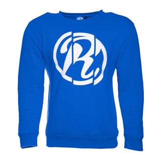 Blauwe sweater (gesneden logo)